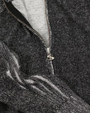 Yardsale Heathered Phantasy Full-Zip Hood in Black / Stone blues store www.bluesstore.co