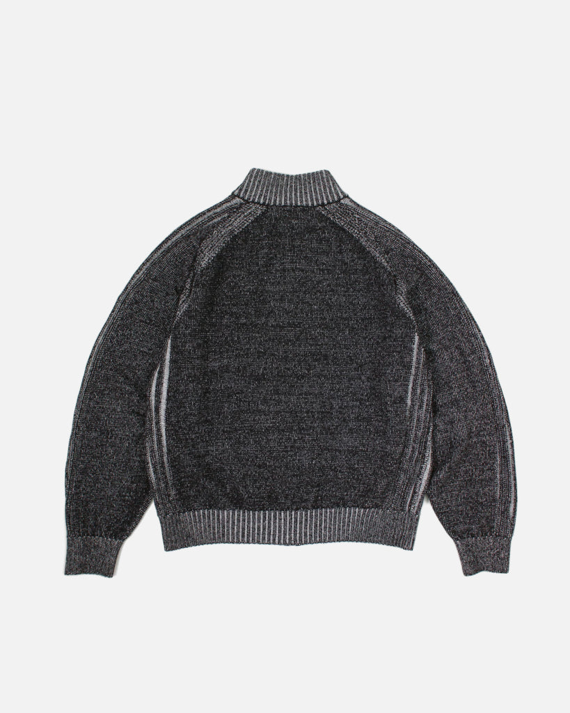Yardsale Heathered Phantasy Full-Zip Hood in Black / Stone blues store www.bluesstore.co