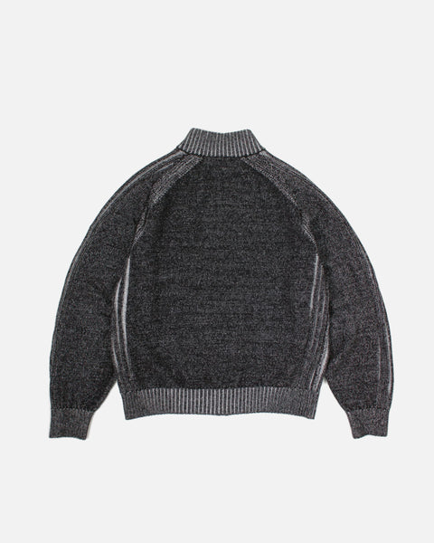 Yardsale Heathered Phantasy Full-Zip Hood in Black / Stone blues store www.bluesstore.co