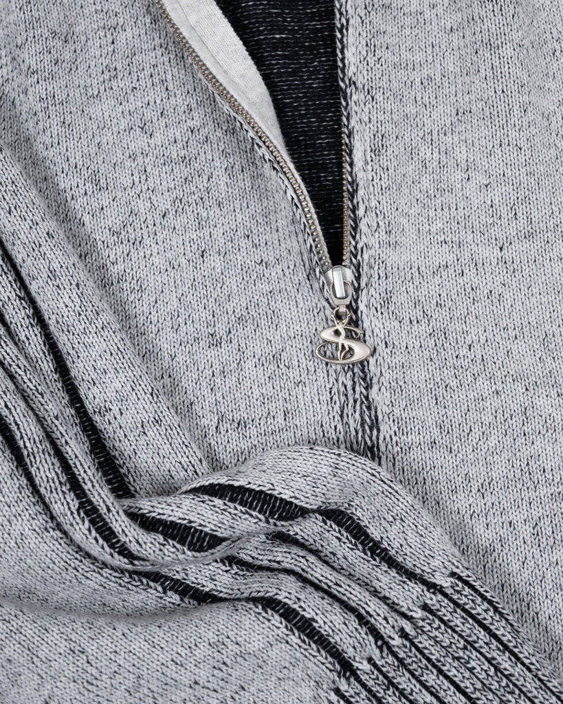 Yardsale Heathered Phantasy Full-Zip Hood in Stone / Black blues store www.bluesstore.co