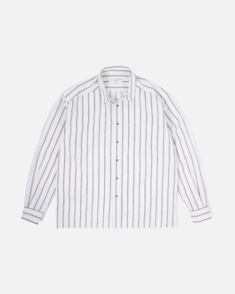 Yardsale Nightline Stripe Shirt in Blue blues store www.bluesstore.co