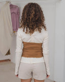 baserange Cinder Halter Top in Alamillo Brown blues store www.bluesstore.co