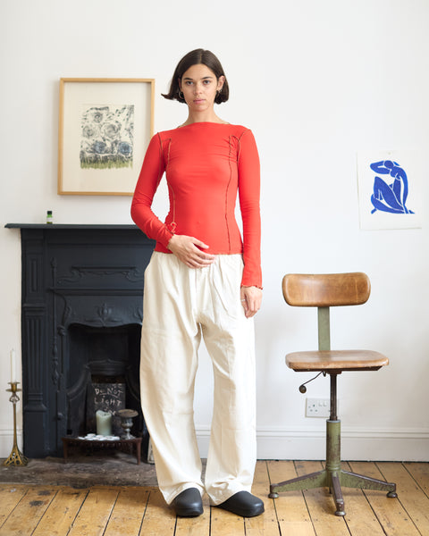 baserange Gren Pants in Undyed blues store www.bluesstore.co