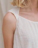 baserange Liu Dress in Undyed Crinkle Linen blues store www.bluesstore.co