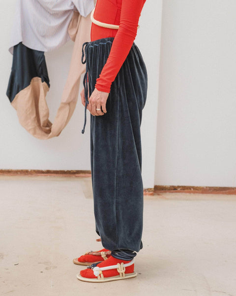 baserange Petroleum Pants in Blue blues store www.bluesstore.co