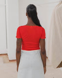 baserange Vein Tee in My Red / Brown blues store www.bluesstore.co