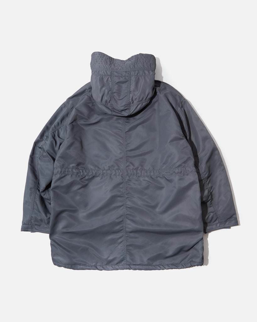 cav empt Synth Fur Hood Zip Coat in Charcoal Grey blues store www.bluesstore.co