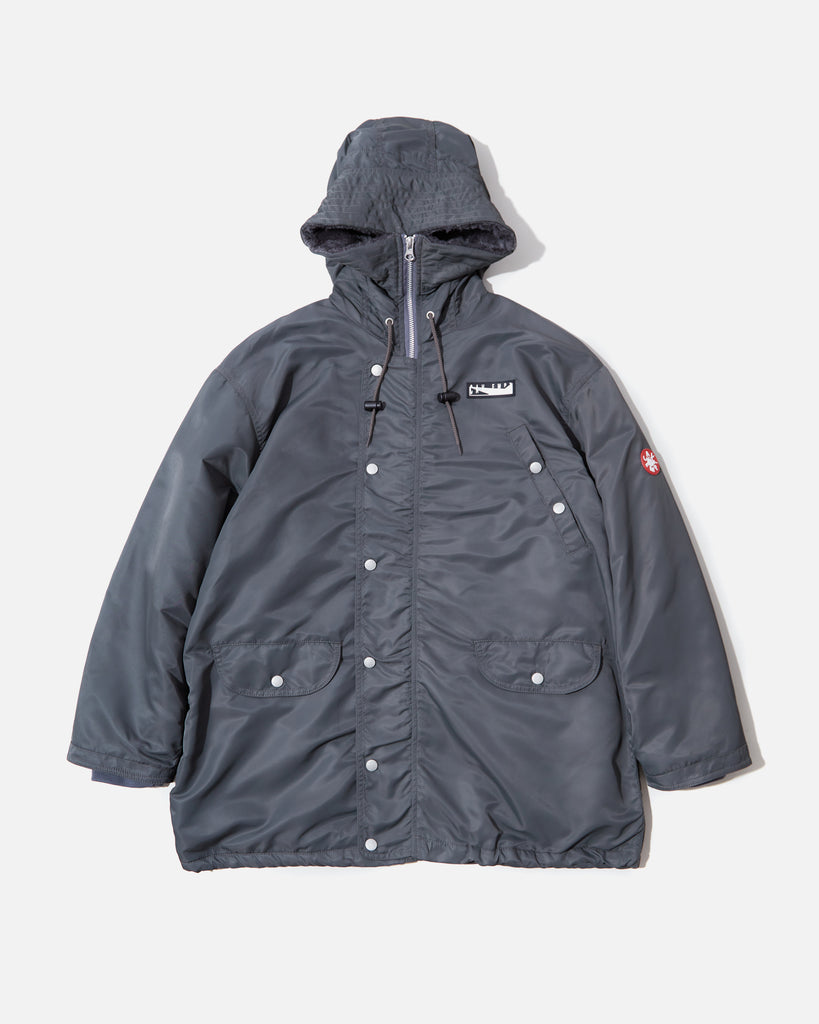 cav empt Synth Fur Hood Zip Coat in Charcoal Grey blues store www.bluesstore.co