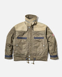 cav empt aw24 Leather Shoulder Bomber Jacket in Khaki blues store www.bluesstore.co