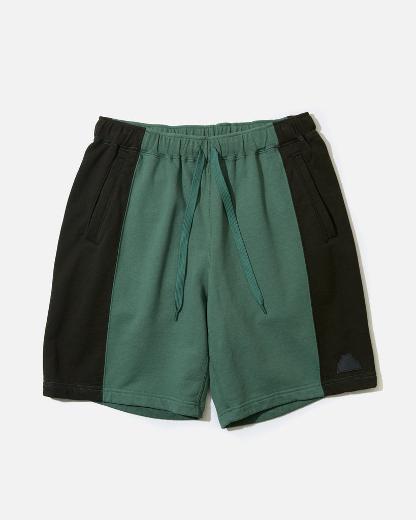 cav empt ss24 Paneled Two Tone Jog Shorts in Green blues store www.bluesstore.co