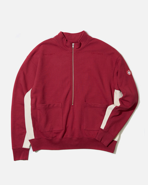 cav empt ss24 Two Thirds Zip Up Sweat in Red blues store www.bluesstore.co