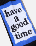 have a good time back blue frame socks in black blues store www.bluesstore.co
