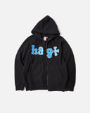 have a good time x HOMERUN Zip Up Hoodie in black blues store www.bluesstore.co