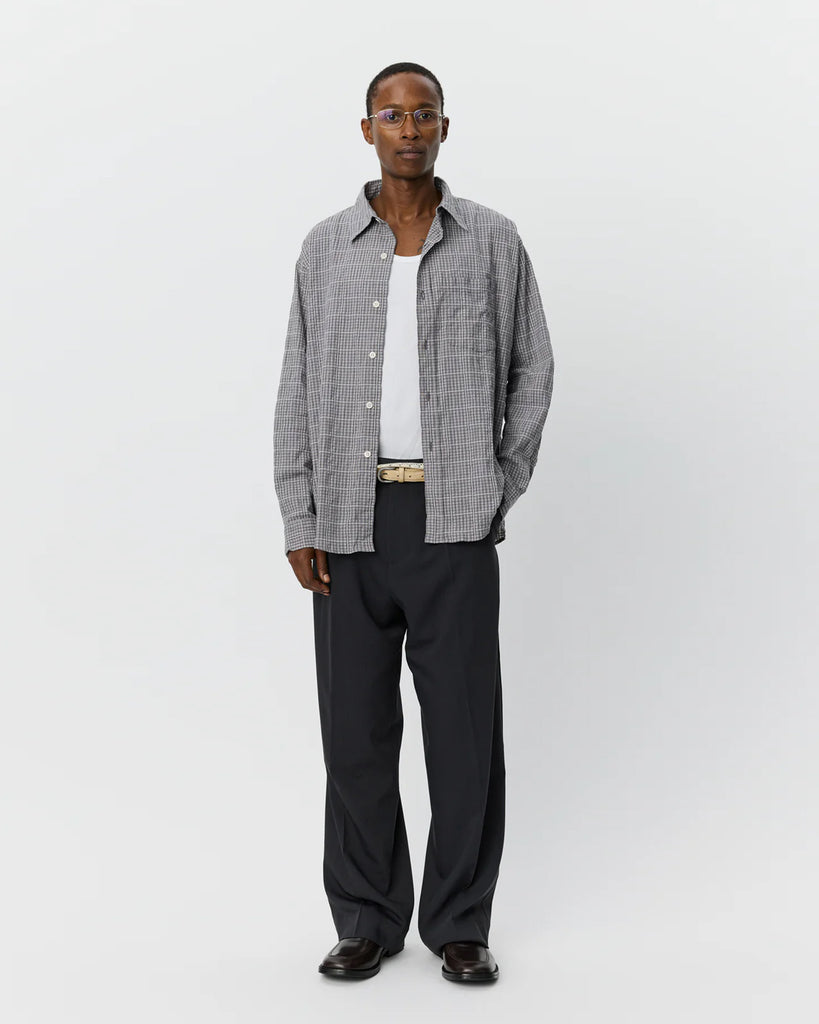 mfpen Executive shirt in Grey Textured Shirt blues store www.bluesstore.co