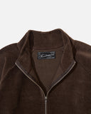 mfpen Women's Cropped Leisure Zip up in Brown blues store www.bluesstore.co