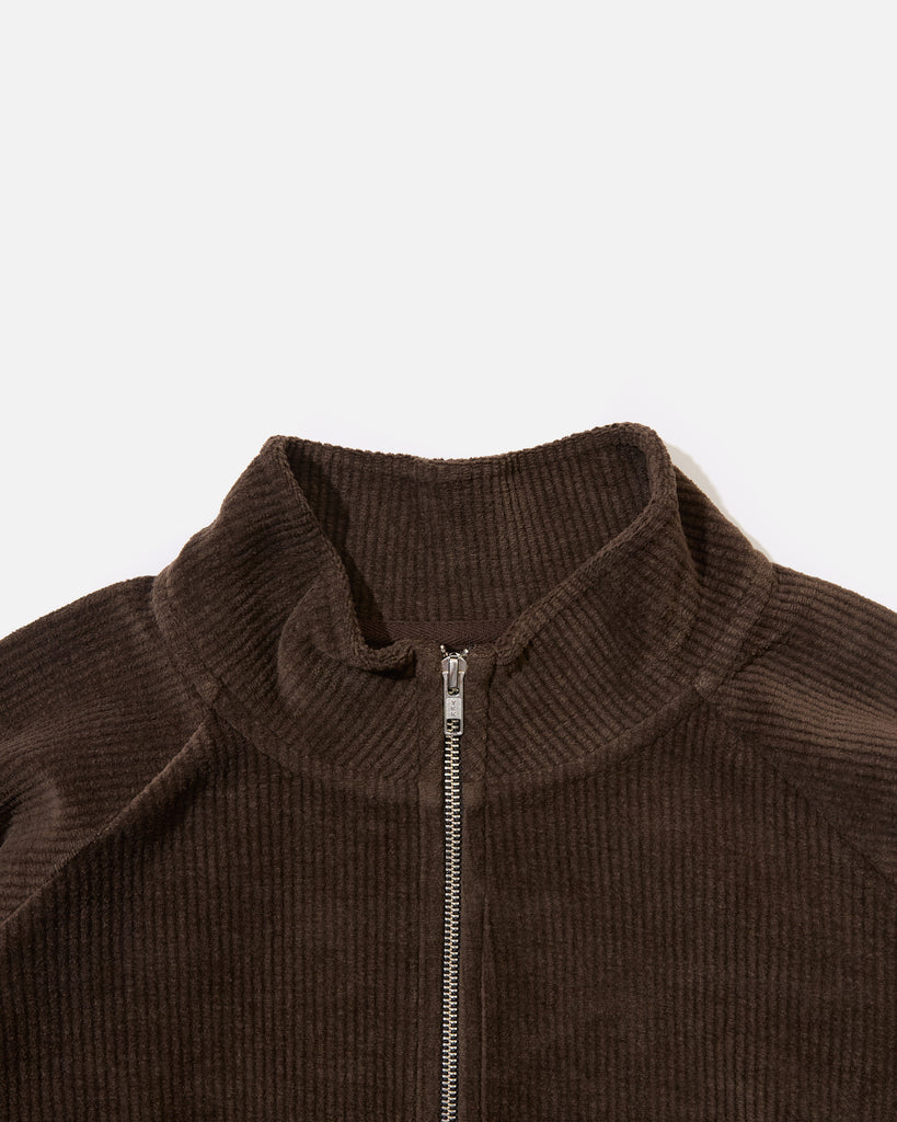 mfpen Women's Cropped Leisure Zip up in Brown blues store www.bluesstore.co