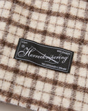 mfpen Wool scarf in Beige check blues store www.bluesstore.co