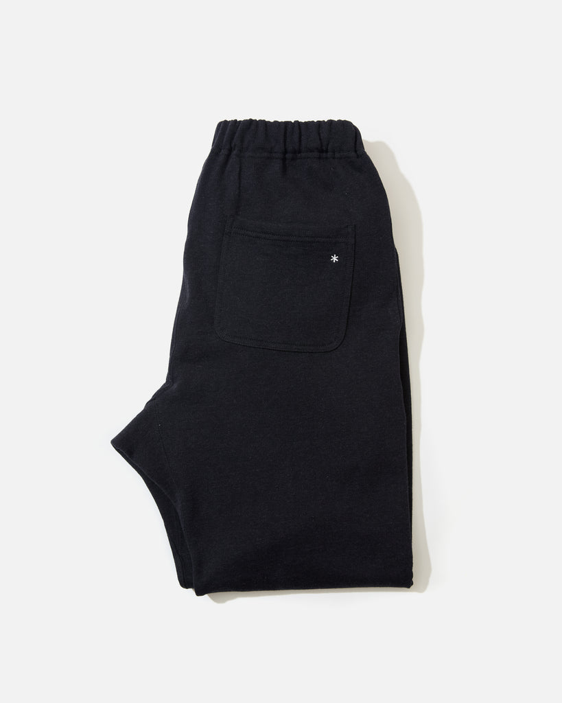 snow peak AW24 Recycled Cotton Sweat Pants in Black blues store www.bluesstore.co