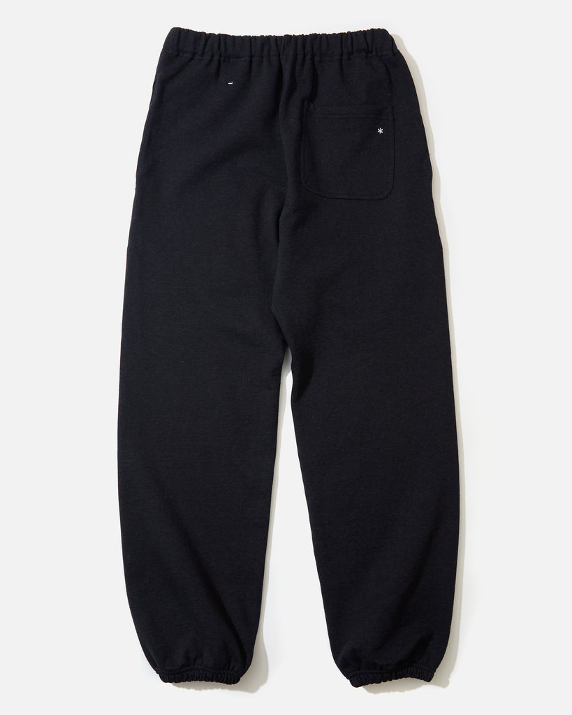 snow peak AW24 Recycled Cotton Sweat Pants in Black blues store www.bluesstore.co