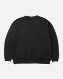 Snow Peak Recycled Cotton Crew Neck Sweatshirt in Black blues store www.bluesstore.co