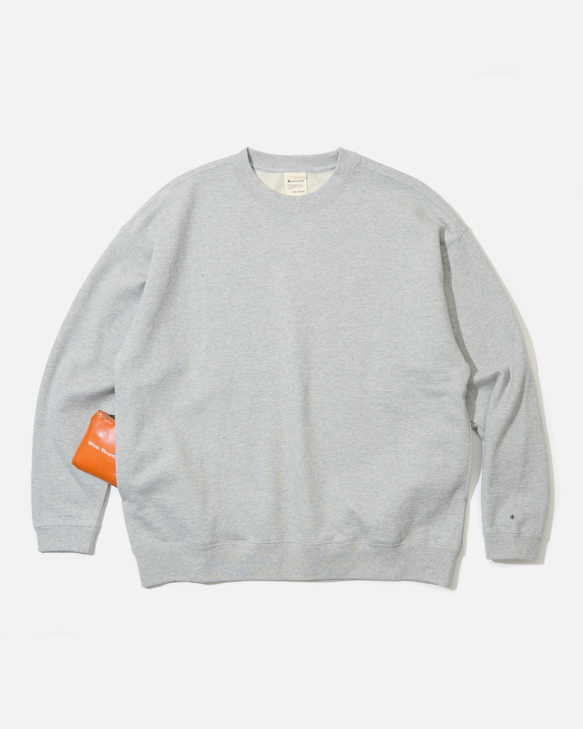 snow peak Grey Recycled Cotton Crew Neck Sweatshirt blues store www.bluesstore.co