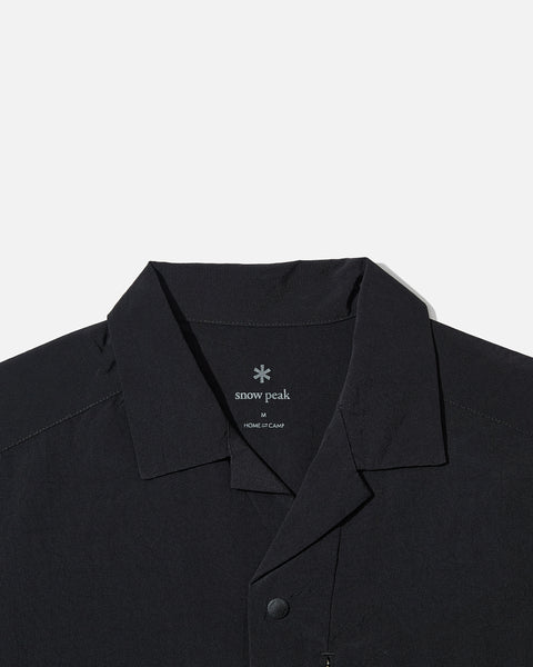 snow peak Breathable Quick Dry Shirt in Black blues store www.bluesstore.co
