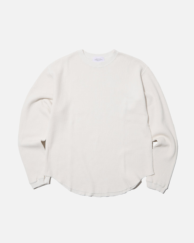 unused aw24 US2451 Waffle Knit Pullover in Ecru blues store www.bluesstore.co
