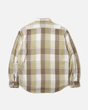 unused ss24 US2431 Longsleeve Check Shirt in Beige blues store www.bluesstore.co