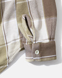 unused ss24 US2431 Longsleeve Check Shirt in Beige blues store www.bluesstore.co