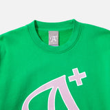 A+ Message A+ Crewneck Sweat in Double Mint blues store www.bluesstore.co