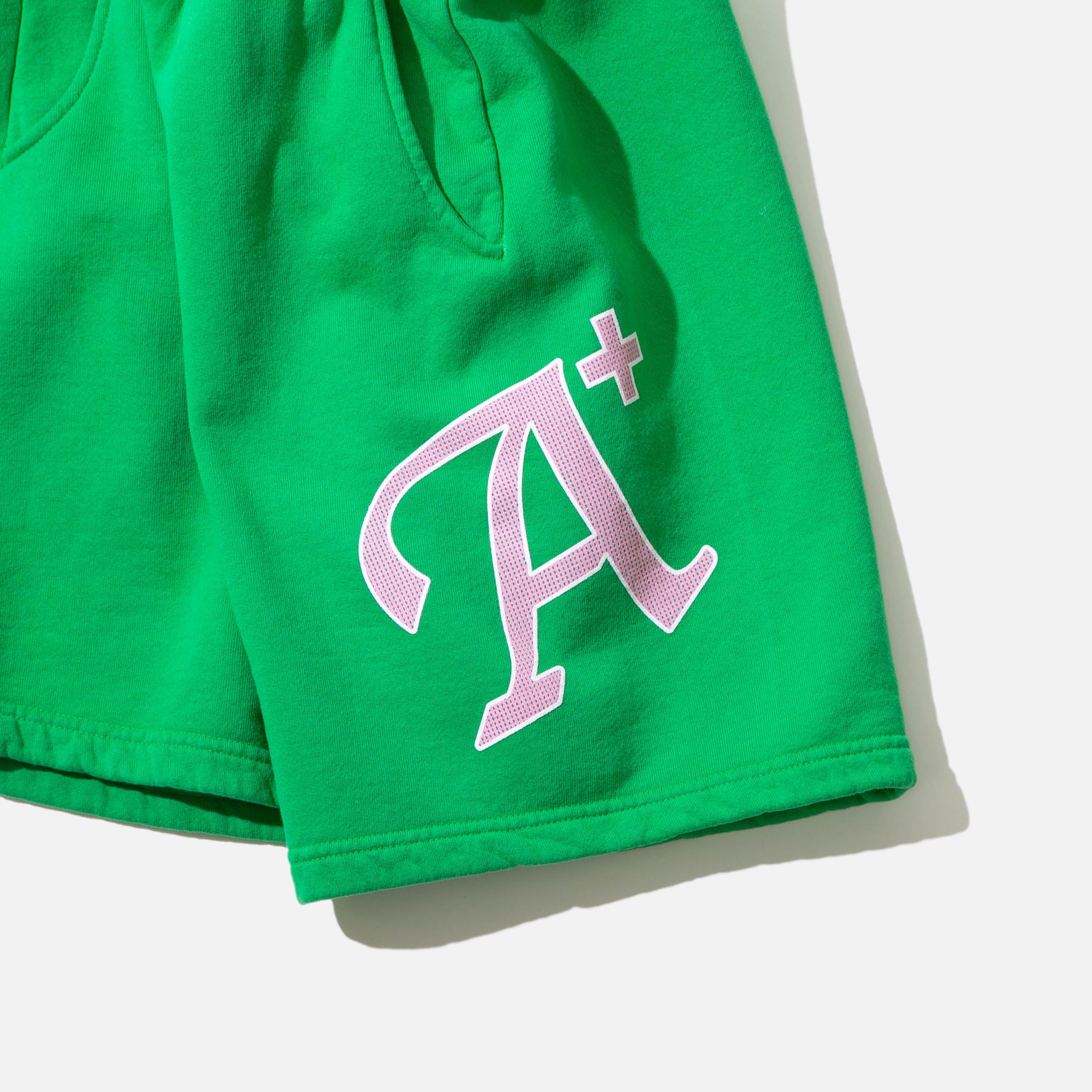 A+ Message A+ Terry Shorts in Double Mint blues store www.bluesstore.co