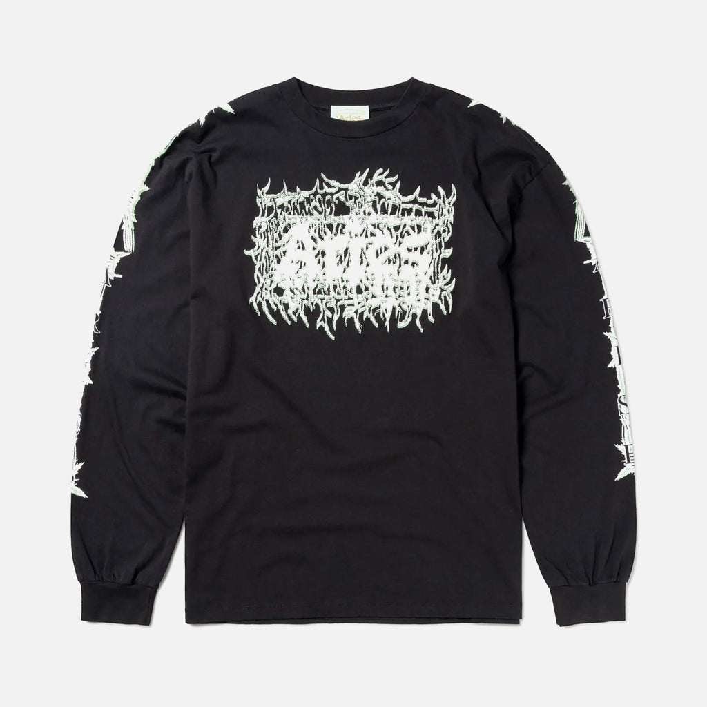 Metal long sleeve T-shirt in Black from Aries Arise Autumn / Winter 2022 collection blues store www.bluesstore.co