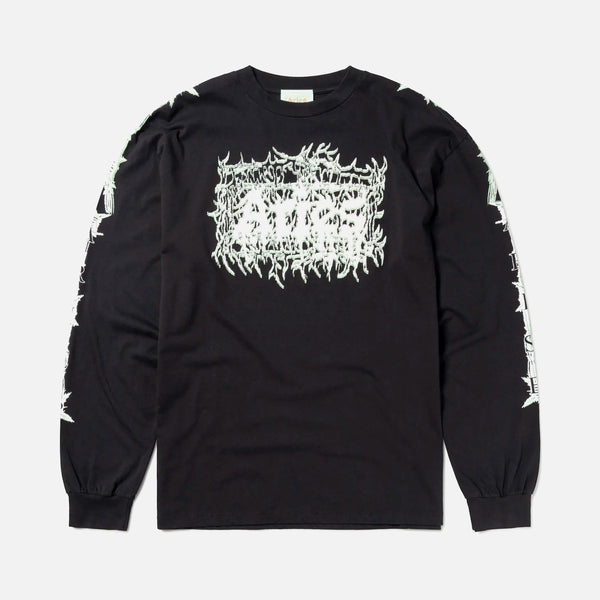 Metal long sleeve T-shirt in Black from Aries Arise Autumn / Winter 2022 collection blues store www.bluesstore.co