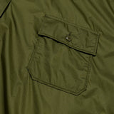 Engineered Garments Cagoule Shirt in Olive Nylon Micro Ripstop blues store www.bluesstore.co
