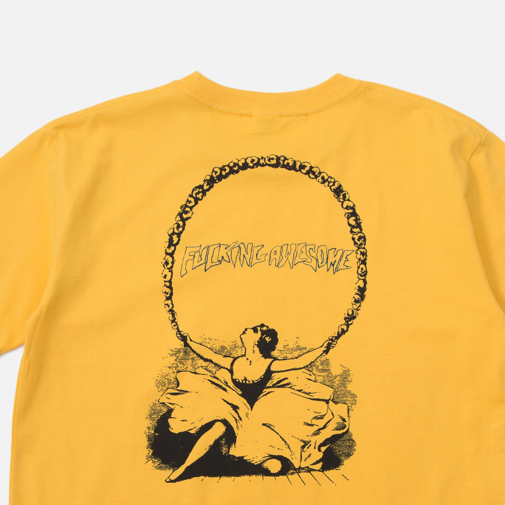 Fucking Awesome Finis T-shirt in Yellow blues store www.bluesstore.co