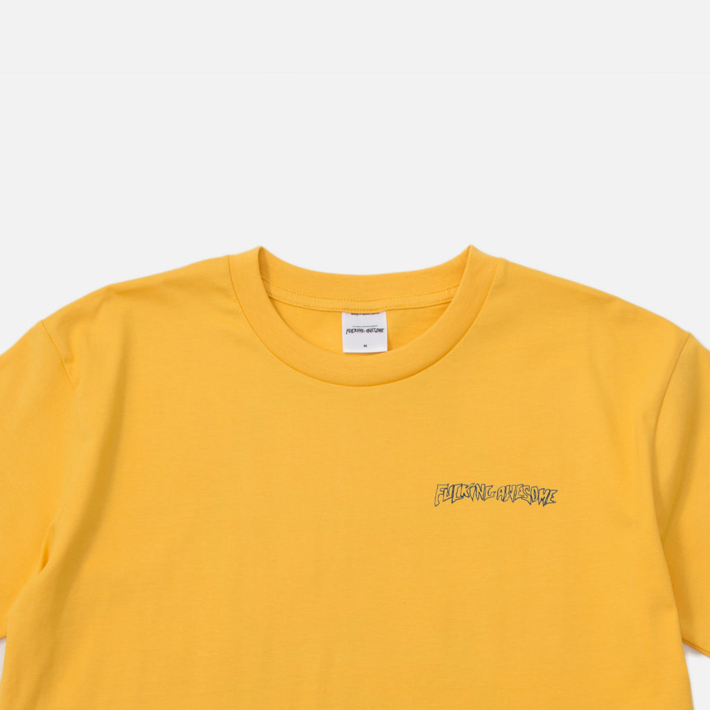 Fucking Awesome Finis T-shirt in Yellow blues store www.bluesstore.co