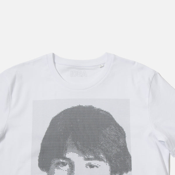 Keanu Type t-shirt in white from IDEA books blues store www.bluesstore.co