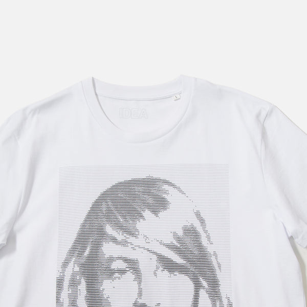 Sean Type t-shirt in white from IDEA books blues store www.bluesstore.co