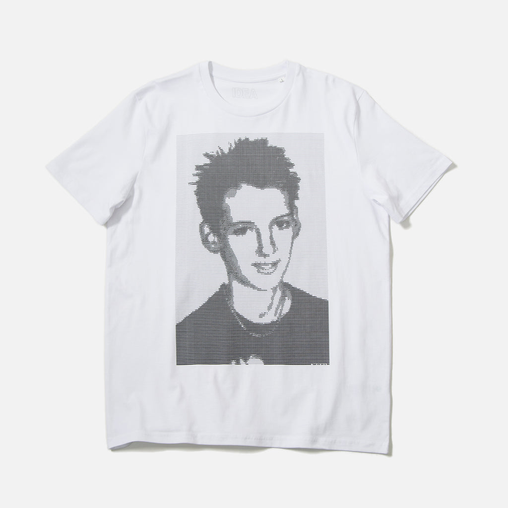 Winona Type t-shirt in white from IDEA books blues store www.bluesstore.co