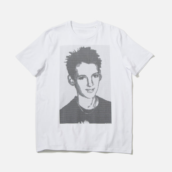 Winona Type t-shirt in white from IDEA books blues store www.bluesstore.co