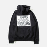 Leomi Sadler for Heresy Heavyweight Scarecrow Hoodie in Black blues store www.bluesstore.co