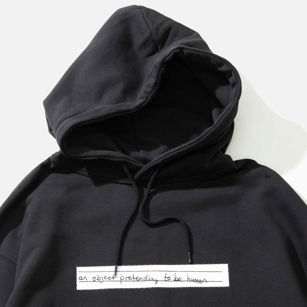 Leomi Sadler for Heresy Heavyweight Scarecrow Hoodie in Black blues store www.bluesstore.co