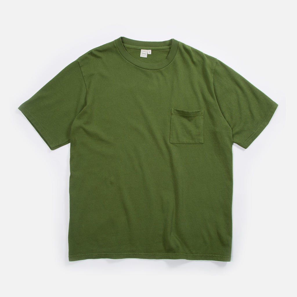 Paa Short Sleeve Pocket T-Shirt in Moss Blues Store