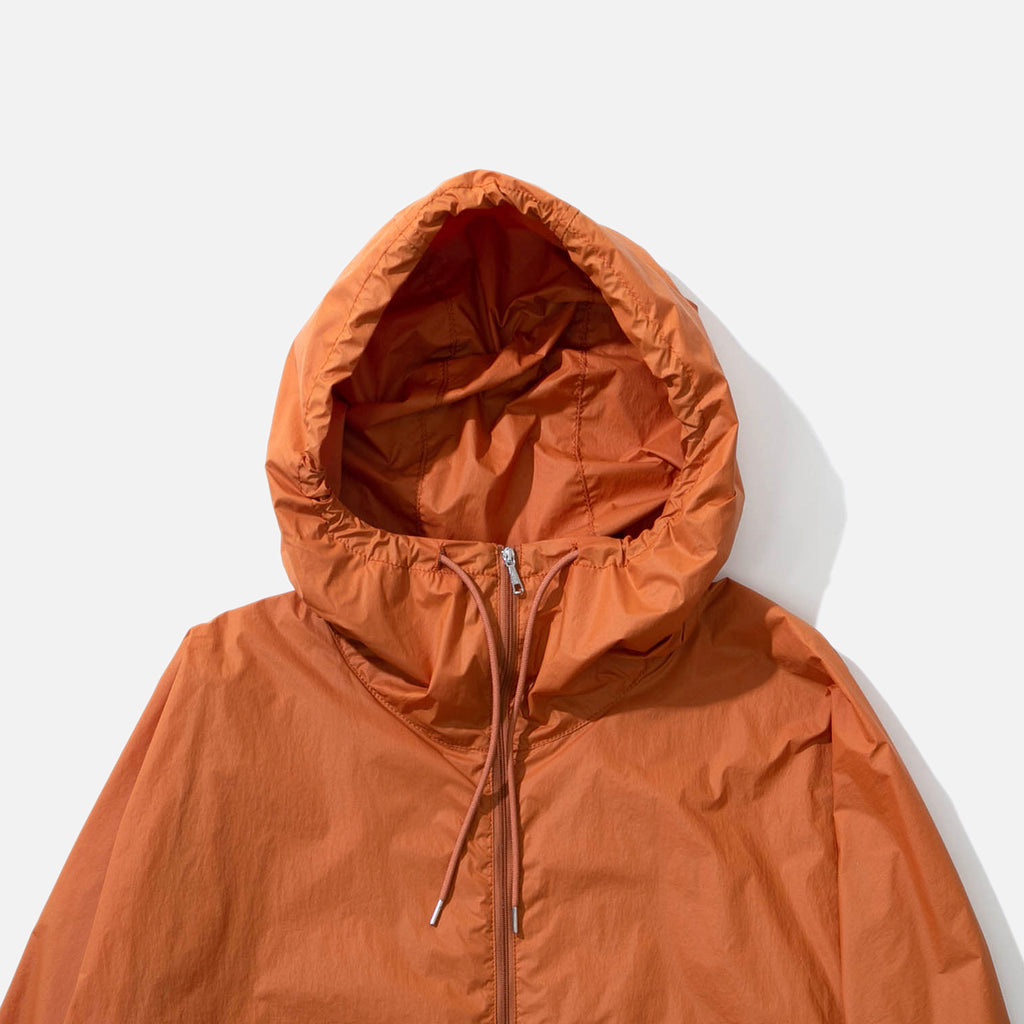 US2164 Nylon blend coat in orange from Unused blues store www.bluesstore.co