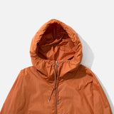 US2164 Nylon blend coat in orange from Unused blues store www.bluesstore.co