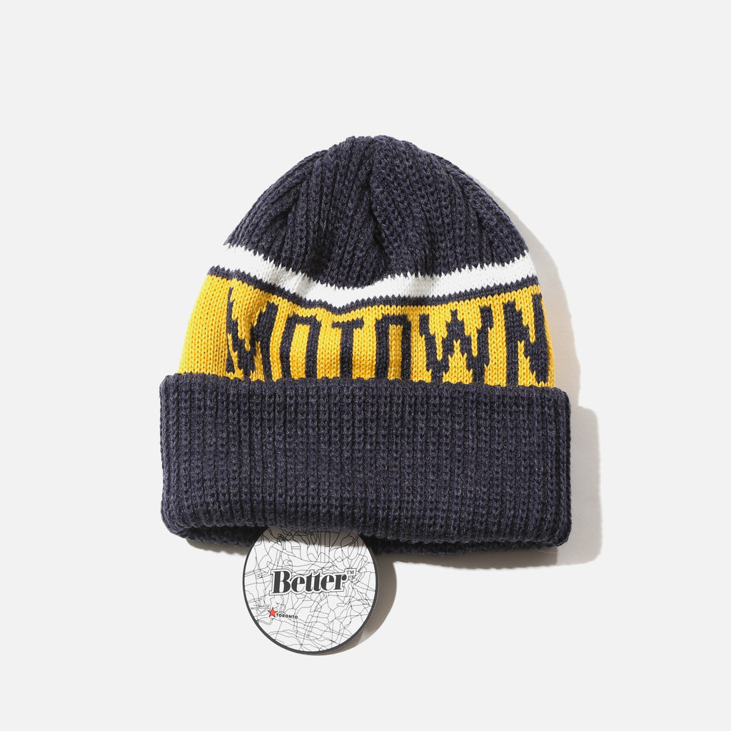 Better Gift Shop + Motown Knit Beanie in Navy blues store www.bluesstore.co