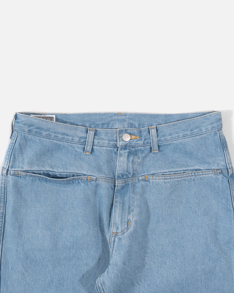 Split Design Wash Denim jeans in Indigo from the Cav Empt SS23 collection blues store www.bluesstore.co
