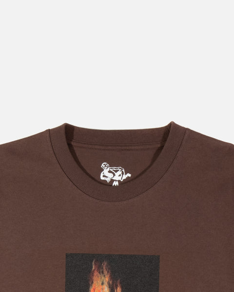 Burning T-shirt in Brown from the Dancer Spring / Summer 2023 collection blues store www.bluesstore.co