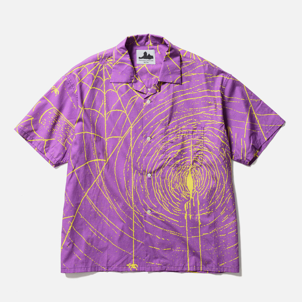 Fortress Solitude short sleeve Spider Shirt in purple blues store www.bluesstore.co
