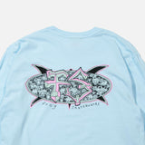 Surf Turtle Long Sleeve T-shirt in Water Blue from Frog Skateboards blues store www.bluesstore.co